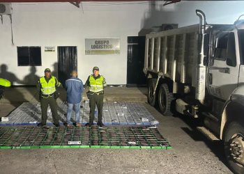 La Policía incautó 620 paquetes de clorhidrato de cocaína en La Guajira