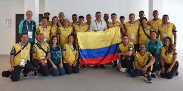 Nuestros deportistas olímpicos celebraron el Día de la Independencia en París