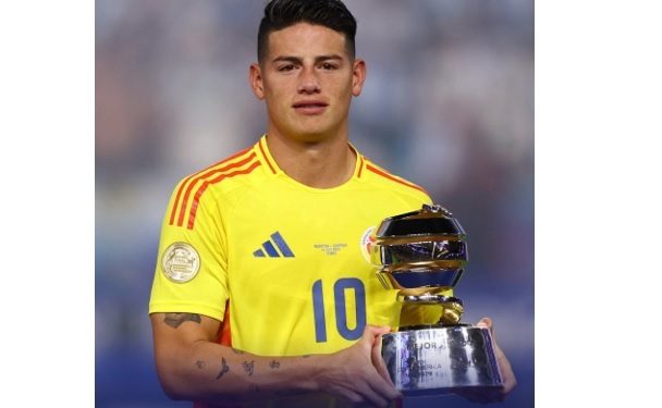 James Rodríguez elegido Mejor Jugador de la CONMEBOL Copa América 2024™