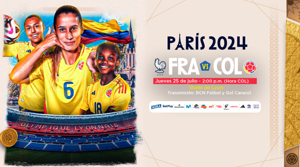 ¡Hoy juega Colombia en los Juegos Olímpicos de París!