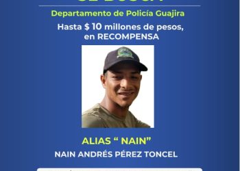 Alias Nain, el más buscado de La Guajira por la Policía