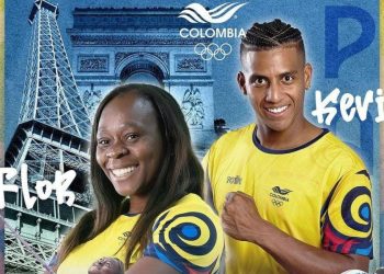 Flor Denis Ruiz de Atletismo y Kevin Quintero de ciclismo de pista son los abanderados de Colombia en París
