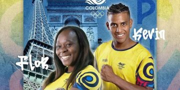 Flor Denis Ruiz de Atletismo y Kevin Quintero de ciclismo de pista son los abanderados de Colombia en París