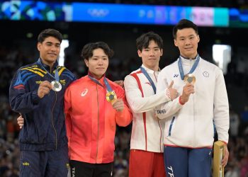 Ángel Barajas ganó medalla de plata en los Juegos Olímpicos de París 2024 en la prueba de barra fija de gimnasia artística
