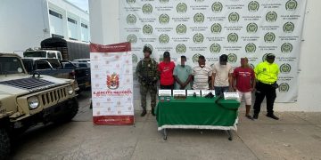 En Riohacha Ejército Nacional capturó a cinco presuntos integrantes del GDO Los Pachencas