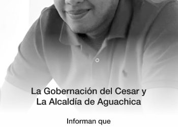 La Gobernación del Cesar decretó 3 días de duelo y rinde homenaje póstumo al alcalde de Aguachica, Víctor Roqueme Quiñonez