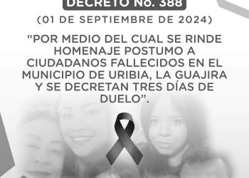 Tres días de luto en Uribia por fallecimiento de las cinco personas en accidente