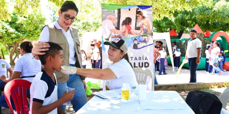 Secretaría de salud de Barrancas realizó exitosa jornada de salud En el corregimiento de Oreganal.