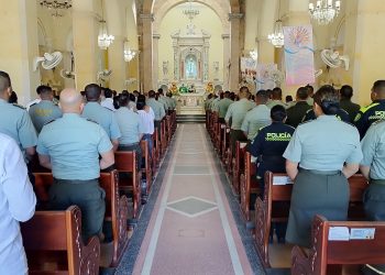 Celebración del 133º Aniversario de la Policía Nacional inició con una eucaristía en la Catedral Nuestra Señora de los Remedios del Distrito de Riohacha*