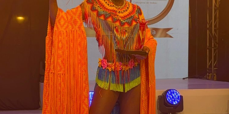 Señorita Riohacha gana Mejor Traje Artesanal en el Concurso Nacional de Belleza