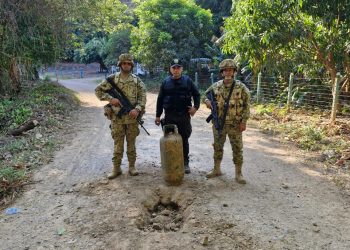 Ejército Nacional frustra atentado terrorista en La Gloria, Cesar