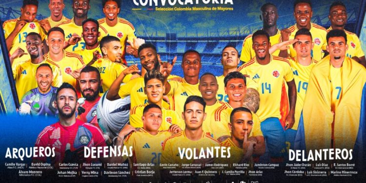Convocatoria de la Selección Colombia de Mayores para las fechas 13 y 14