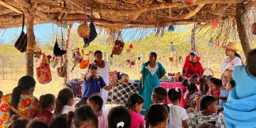 La enramada, uno de los entornos donde se fortalece el bienestar integral de la niñez wayuu en La Guajira