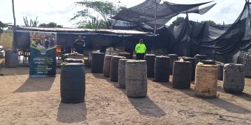 POLFA aprehende 700 galones de ACPM en Maicao