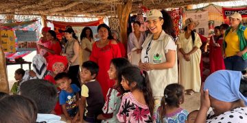 Subdirectora del Bienestar Familiar verificó modelo propio de atención integral en dos comunidades wayuu de La Guajira