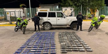 Policía Nacional incauta 198 paquetes de clorhidrato de cocaína