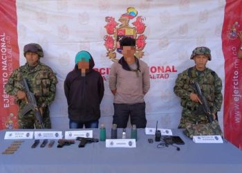 Ejército Nacional capturó a dos presuntos integrantes del ELN en el Cesar