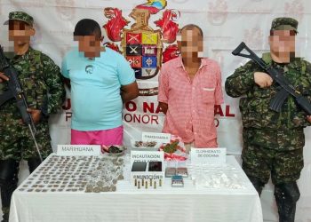 Tropas del Ejército Nacional capturaron a dos presuntos integrantes del GAO Clan del Golfo en Bosconia, Cesar