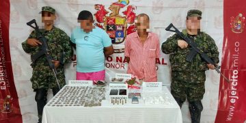 Tropas del Ejército Nacional capturaron a dos presuntos integrantes del GAO Clan del Golfo en Bosconia, Cesar