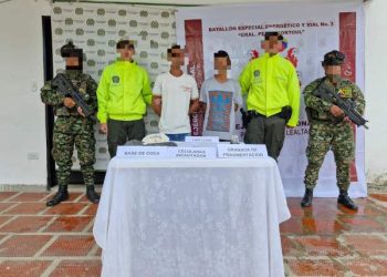 Ejército Nacional capturó a alias el Flaco y a alias Platino, presuntos integrantes del Clan del Golfo en el Cesar