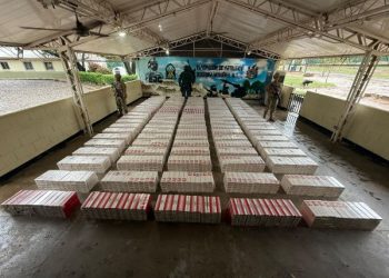 Tropas del Ejército Nacional incautaron más de un millón de cigarrillos de contrabando en Albania, La Guajira