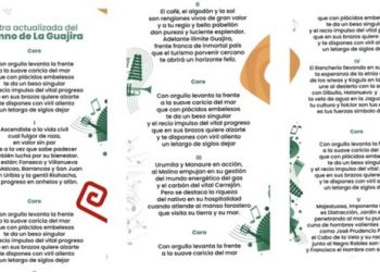 Gobernación de La Guajira graba nueva versión del himno del departamento tras una década de espera