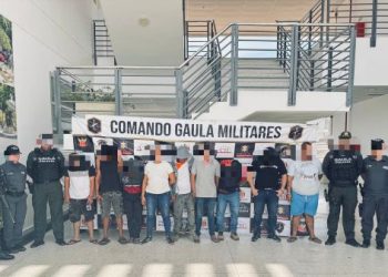 Capturados 9 presuntos integrantes del Clan del Golfo en una operación en simultanea de la Fuerza Publica en el Cesar