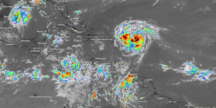 El SAT de Corpoguajira informa que Erin se convierte oficialmente en el primer huracán del Atlántico de la temporada 2025