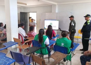 Policía Comunitaria desarrolla jornada de prevención en el corregimiento de Nazareth, Alta Guajira