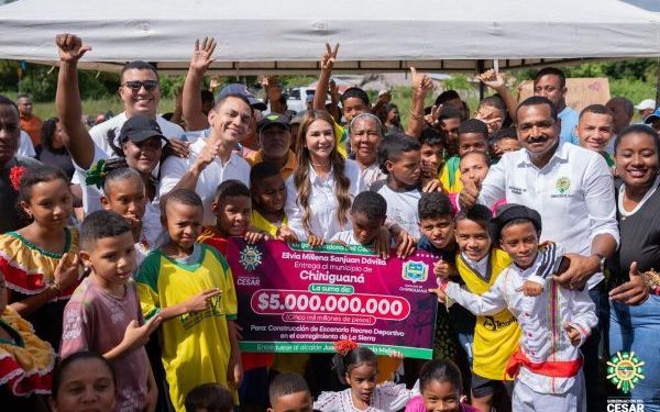 El corregimiento La Sierra será la cuna de nuevos campeones deportivos del Cesar: Gobernadora Elvia Milena Sanjuan entregó $5.000 millones para invertir en escenario recreodeportivo