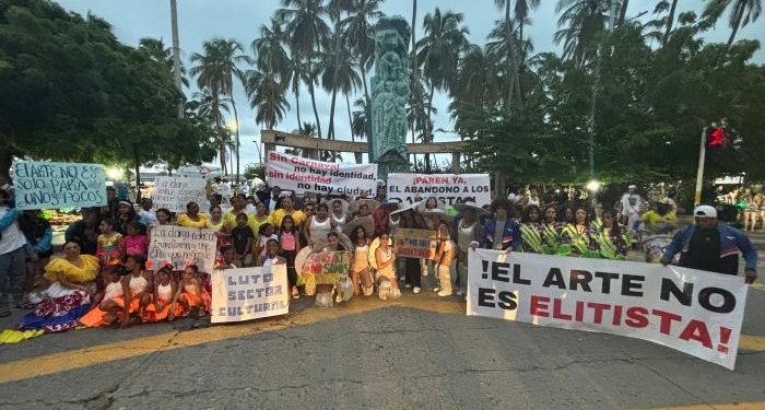 Sector de la danza convocó manifestación pacífica para exigir respeto y garantías a las autoridades del sector cultural de Riohacha