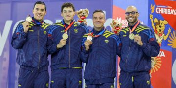 Jornada brillante para la natación colombiana en los Bolivarianos