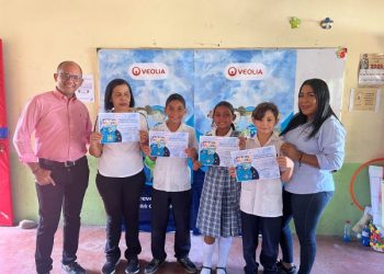 Veolia Aguas de La Guajira hizo reconocimiento a los niños y niñas ganadores de la campaña ” Alrededor de Iberoamérica”
