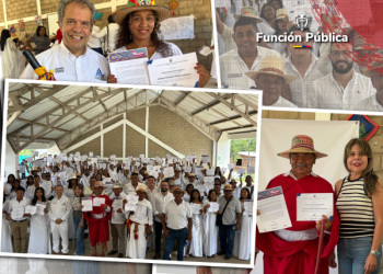 ESAP y Función Pública graduaron a 87 líderes y lideresas wayuu del resguardo Mayabangloma del Diplomado Administración Pública Indígena