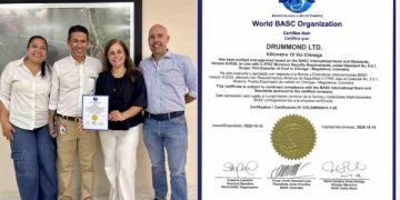 Drummond Ltd. reafirma su compromiso con la seguridad en sus operaciones portuarias con la recertificación BASC