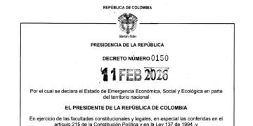 Gobierno declara estado de emergencia económica en ocho departamentos