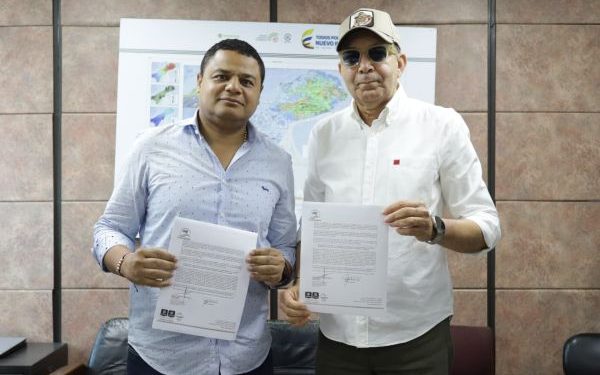 Corpoguajira entrega a la Alcaldía de Riohacha el mantenimiento de las zonas verdes de la Avenida Primera