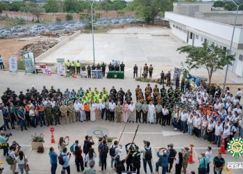 Gobernadora Elvia Milena Sanjuan Dávila lanzó la campaña de seguridad integral ‘En Semana Santa el Cesar marcha con fe’, para la Semana Mayor