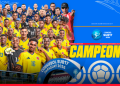 CAMPEONES SUDAMERICANOS: la Selección Colombia Masculina celebra el título continental