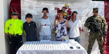 Ejército Nacional logra la captura de cuatro presuntos integrantes del Clan del Golfo en el departamento del Cesar